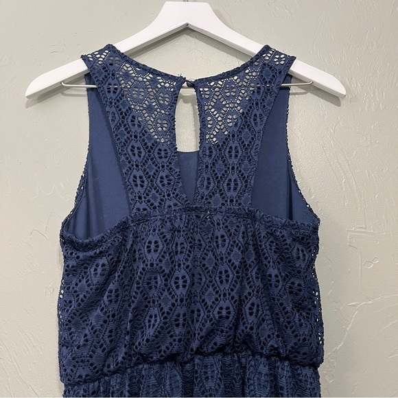Maurice’s Navy Blue Sleeveless Beaded Dress Size Small - Picture 10 of 16